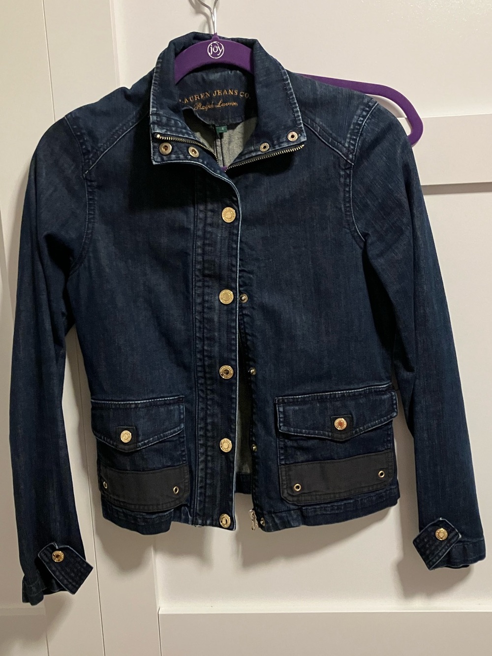 Vintage Ralph Lauren Dark Indigo Denim Jacket - Women's